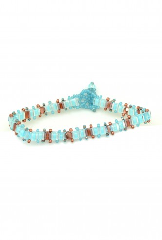 Square Bead & Crystal Bracelet Square Bead & Crystal Bracelet